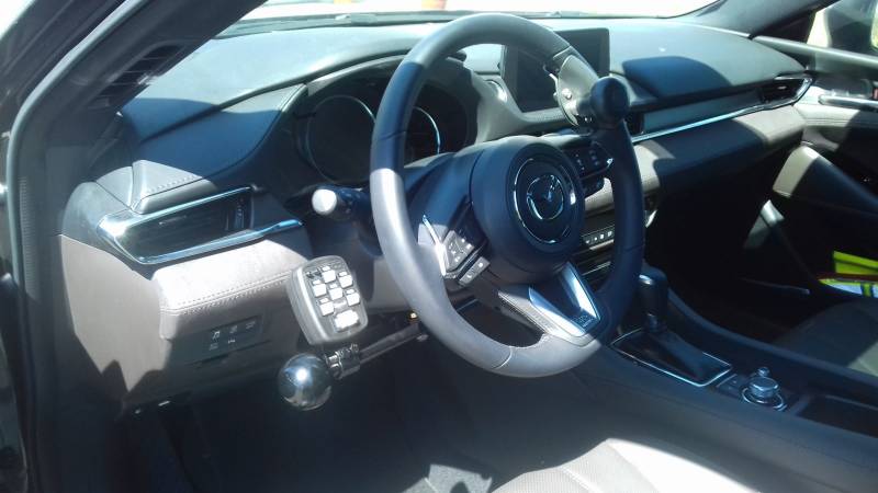 Boule multifonction au volant handicapé tirer pousser en ARDECHE