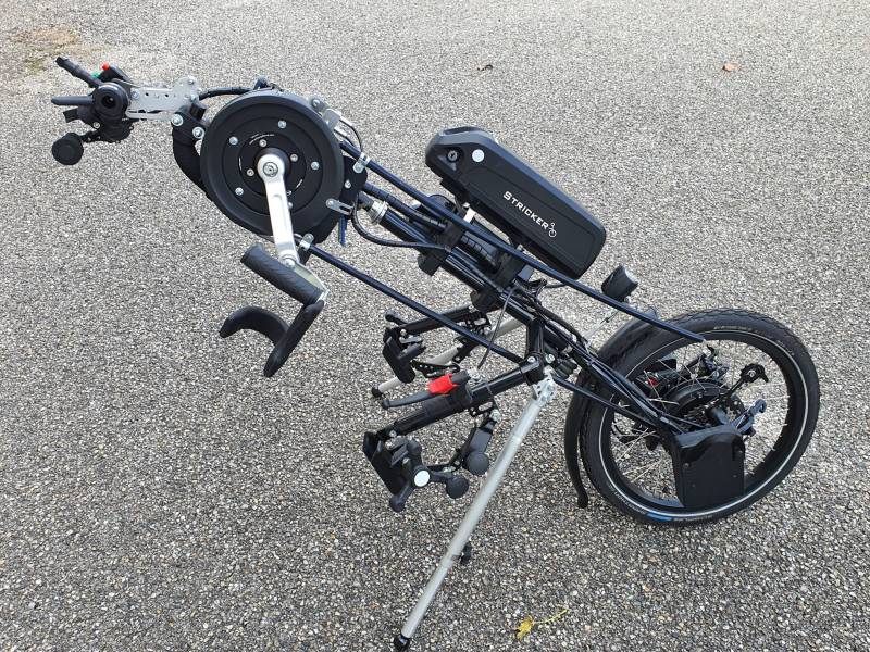 À VENDRE :  Handbike Stricker Hybride Smart Tétra | Occasion adapté tétraplégique