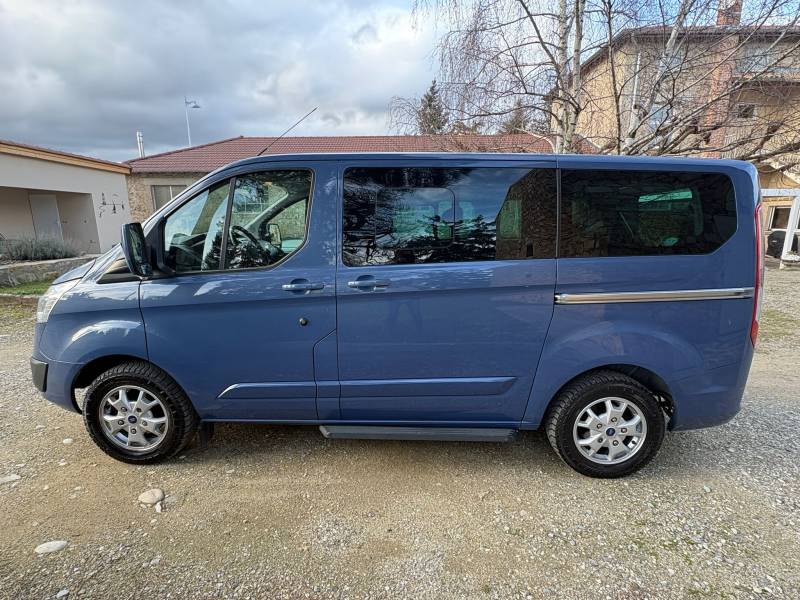 À VENDRE : Ford Tourneo Custom L1 H1 TPMR – 2014 – 194 864 km – Diesel – Bleu – 18 990 €