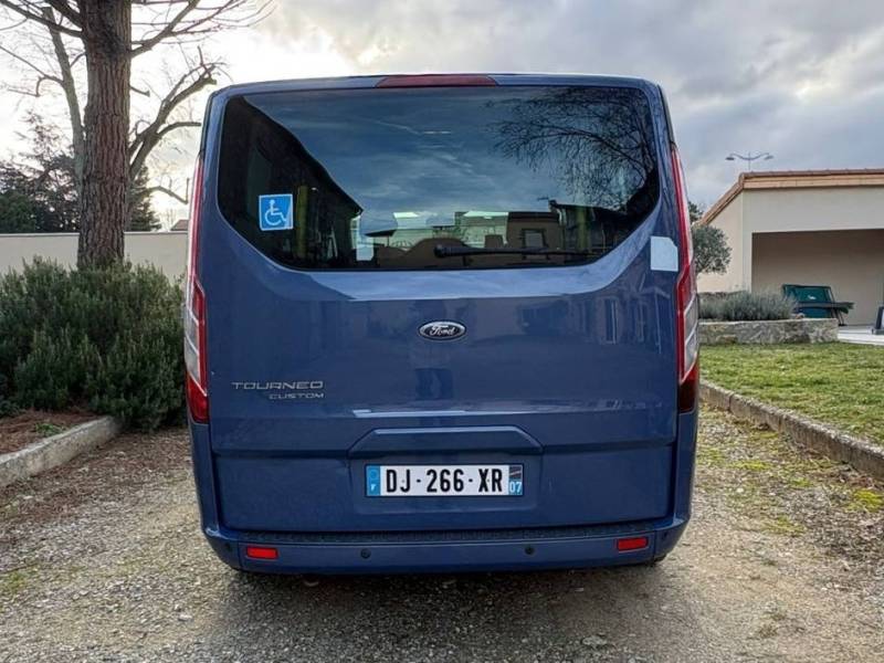 À VENDRE : Ford Tourneo Custom L1 H1 TPMR – 2014 – 194 864 km – Diesel – Bleu – 18 990 €