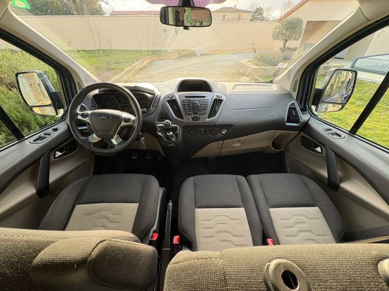 À VENDRE : Ford Tourneo Custom L1 H1 TPMR – 2014 – 194 864 km – Diesel – Bleu – 18 990 €